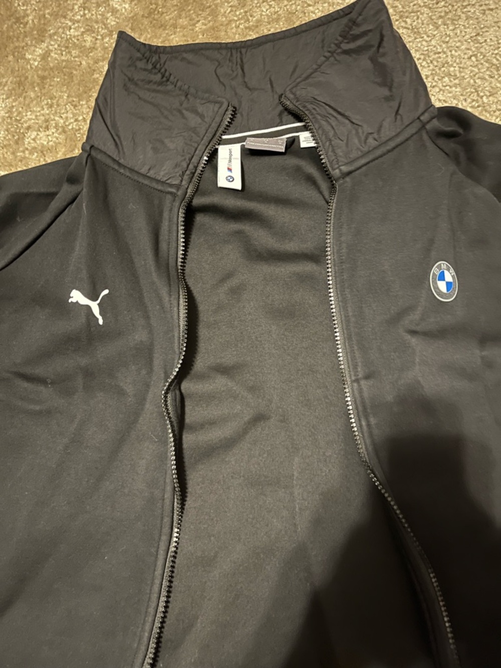 Puma woman’s Black BMW Collaboration Zip Jacket